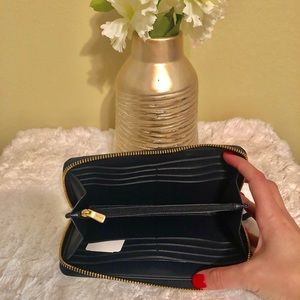Coach Bags - COACH blue gingham accordion wallet Coach Bags - COACH blue gingham accordion wallet